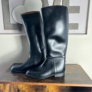 Aigle Coupe Saumur Cree Pour US 7 Knee Boots Equestrian Riding Black 40 EU Black
